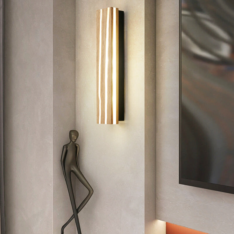 applique murale salle de bain bois