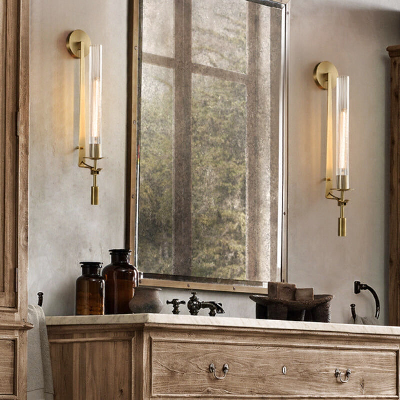 applique murale salle de bain vintage