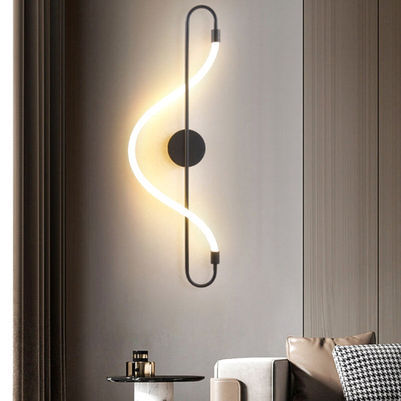 applique murale tube noir 3