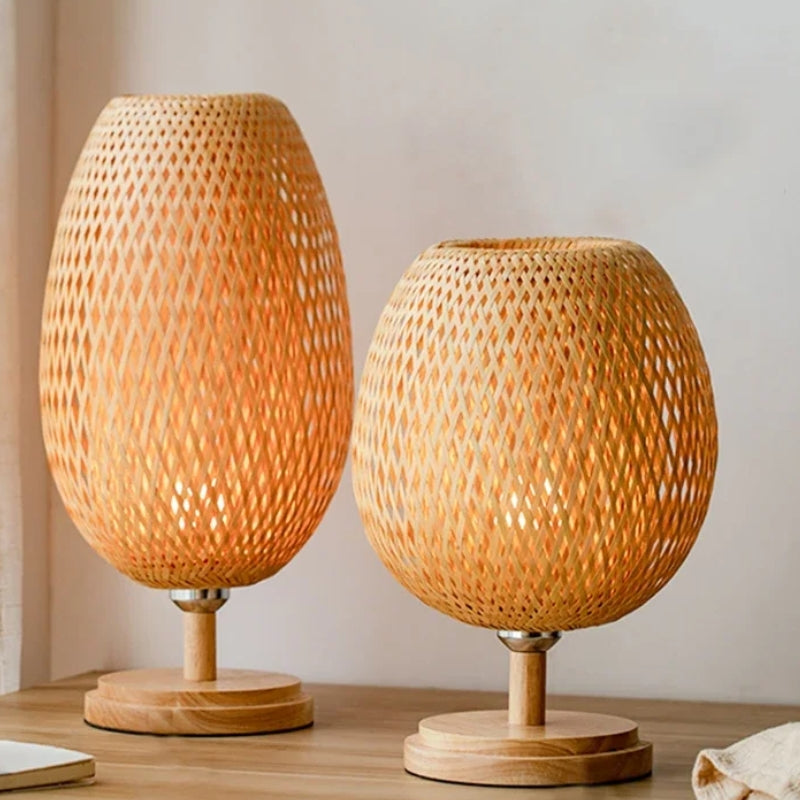 lampe a poser bambou 2