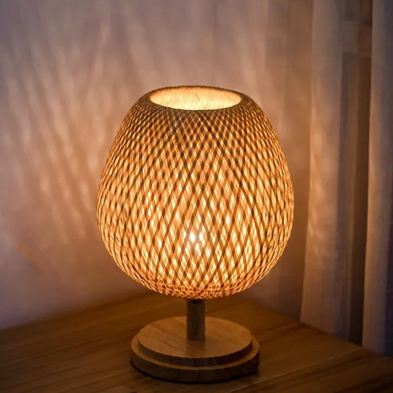 lampe a poser bambou