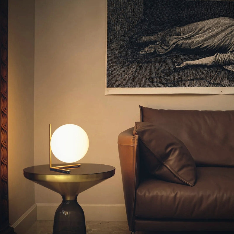 lampe a poser laiton dore