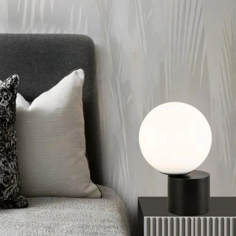 lampe boule a poser vintage