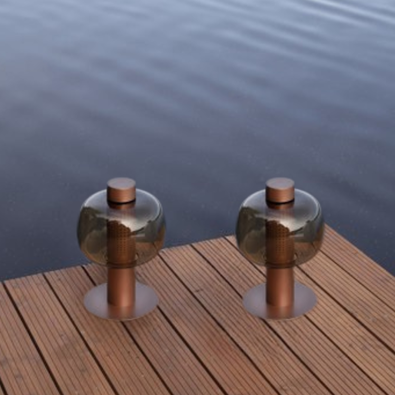 lampe metal noir a poser