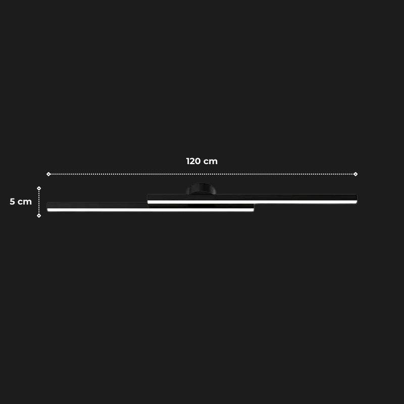 Plafonnier led noir 13