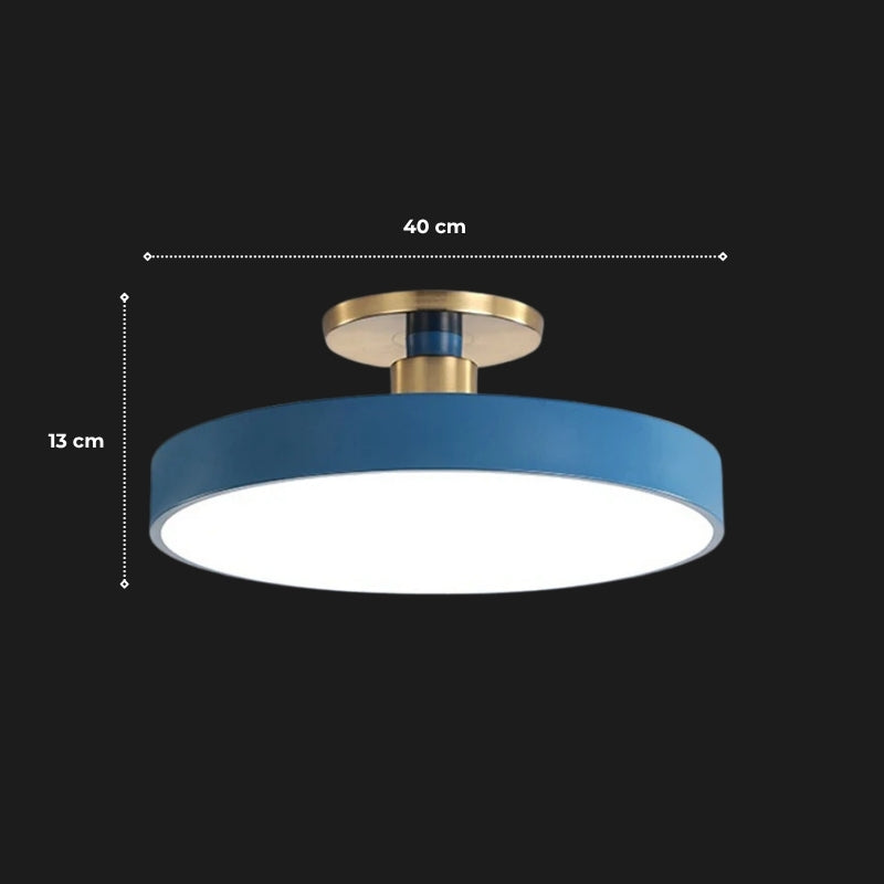 Plafonnier bleu 9