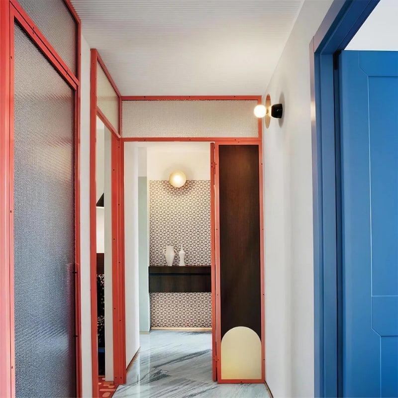 Plafonnier noir et or 3