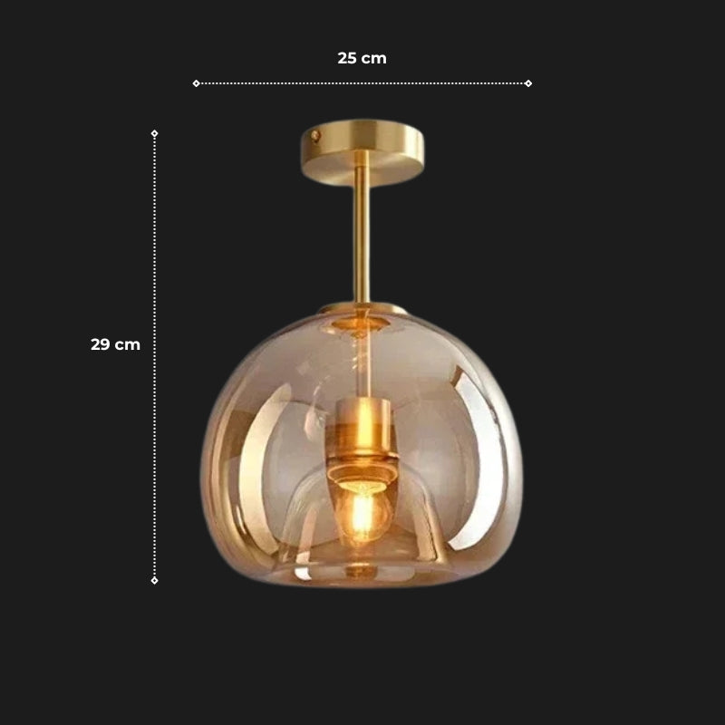 Plafonnier verre fumé 10