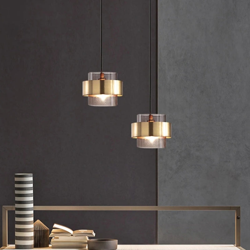 Plafonnier vintage verre 2