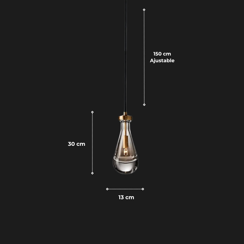 suspension art deco verre 7