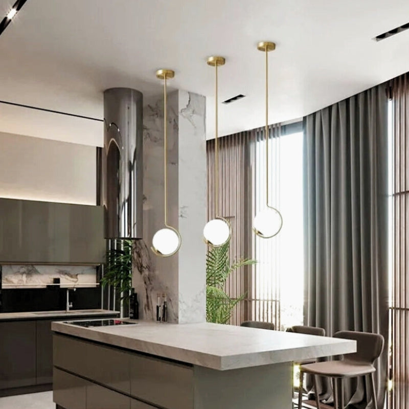 suspension luminaire laiton