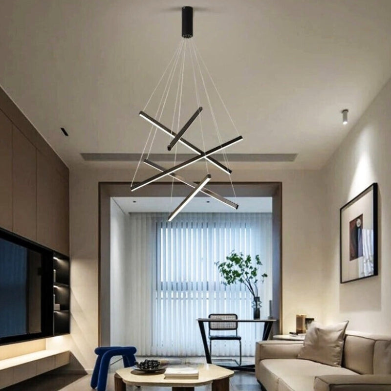 suspension luminaire pour haut plafond 1