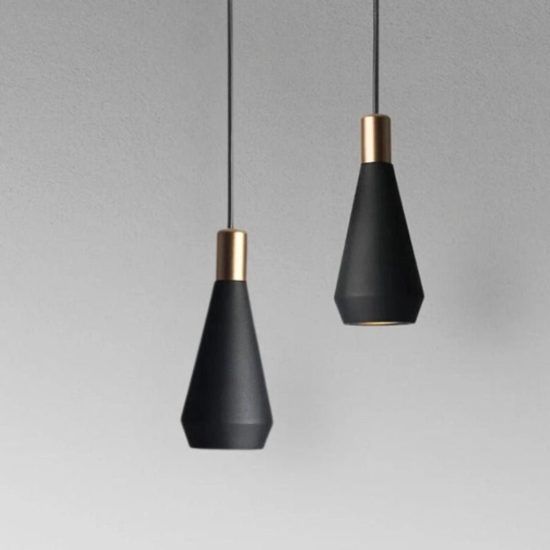 suspension metal noir industriel 11