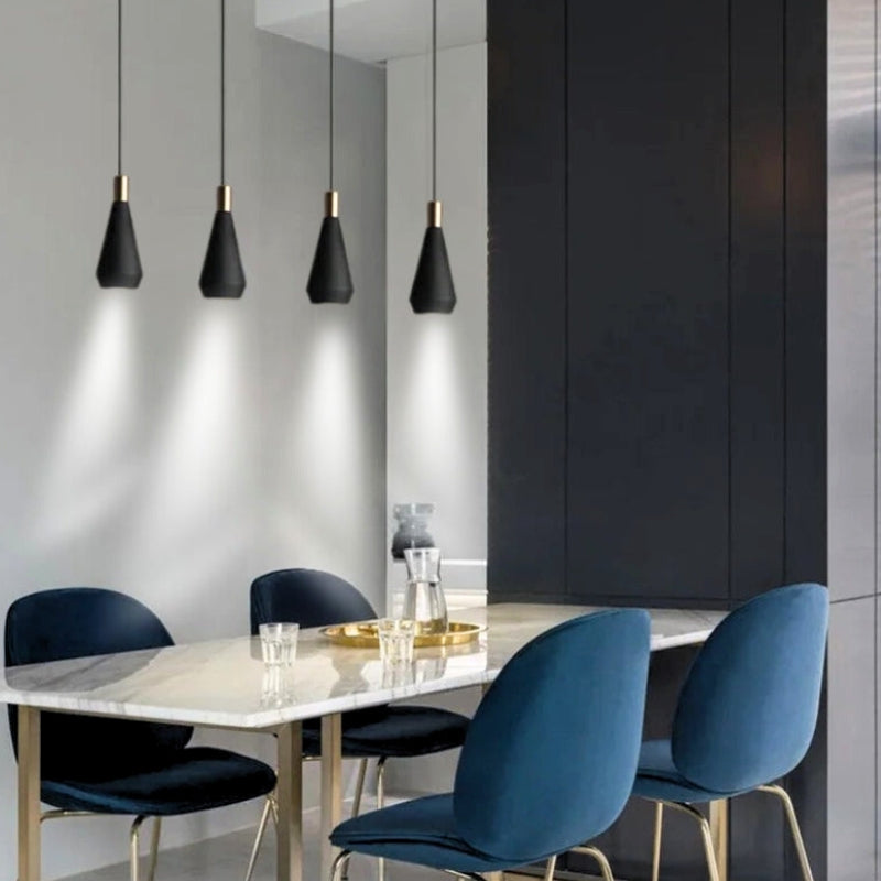 suspension metal noir industriel 14