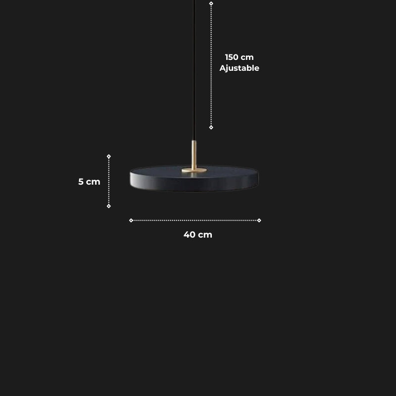 suspension noir metal 6