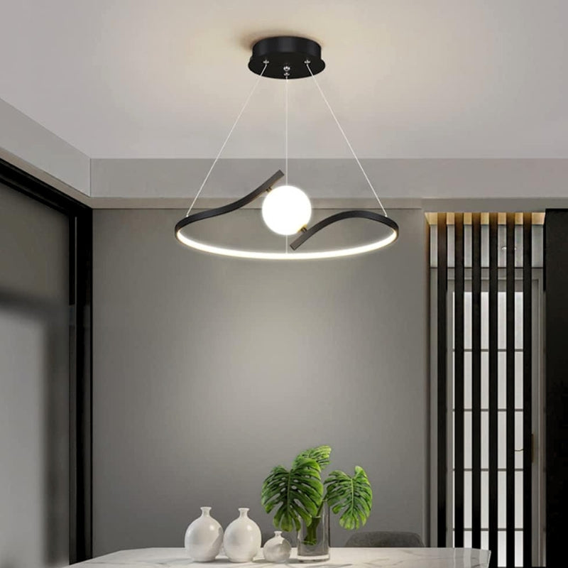 suspension salon noir 1