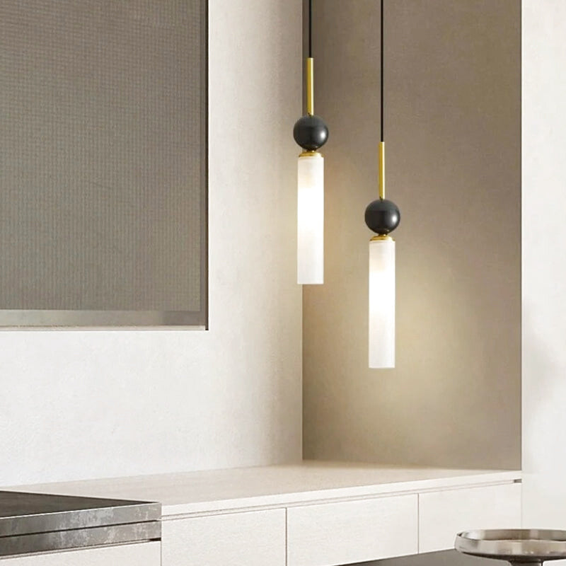 Suspension noir et cuivre 5