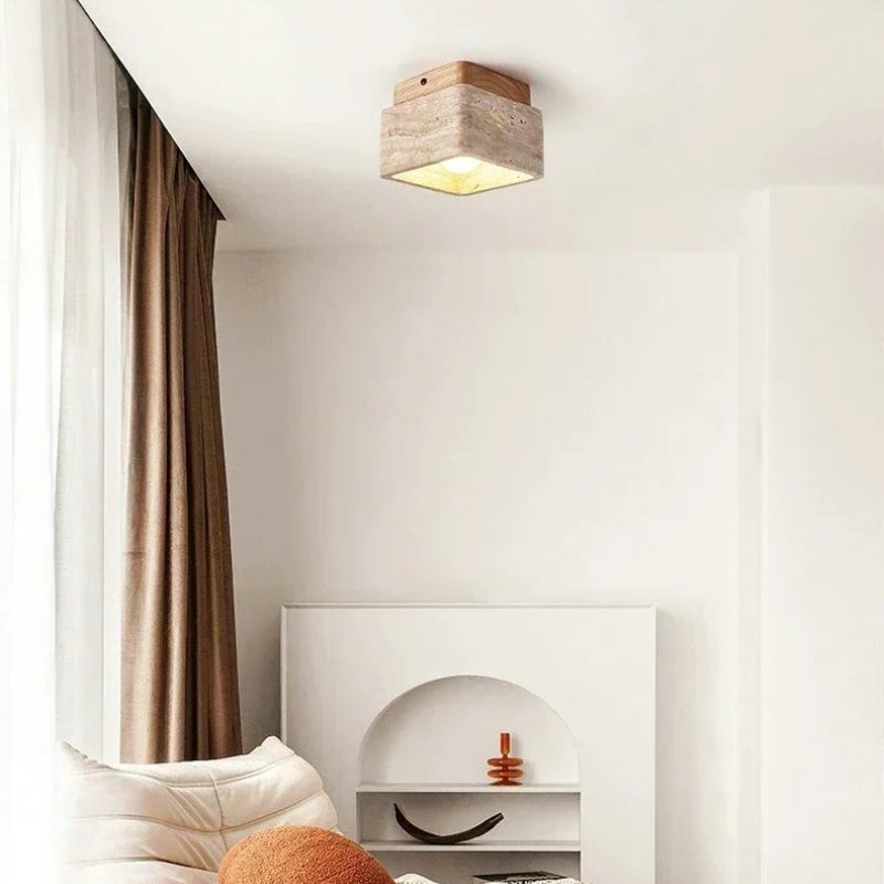 plafonnier travertin 2