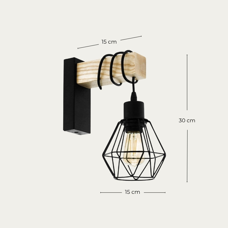 Applique Murale Avec Équerre Bois