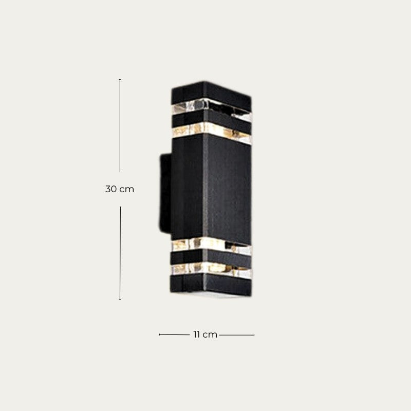 Applique Murale Extérieur Double Éclairage