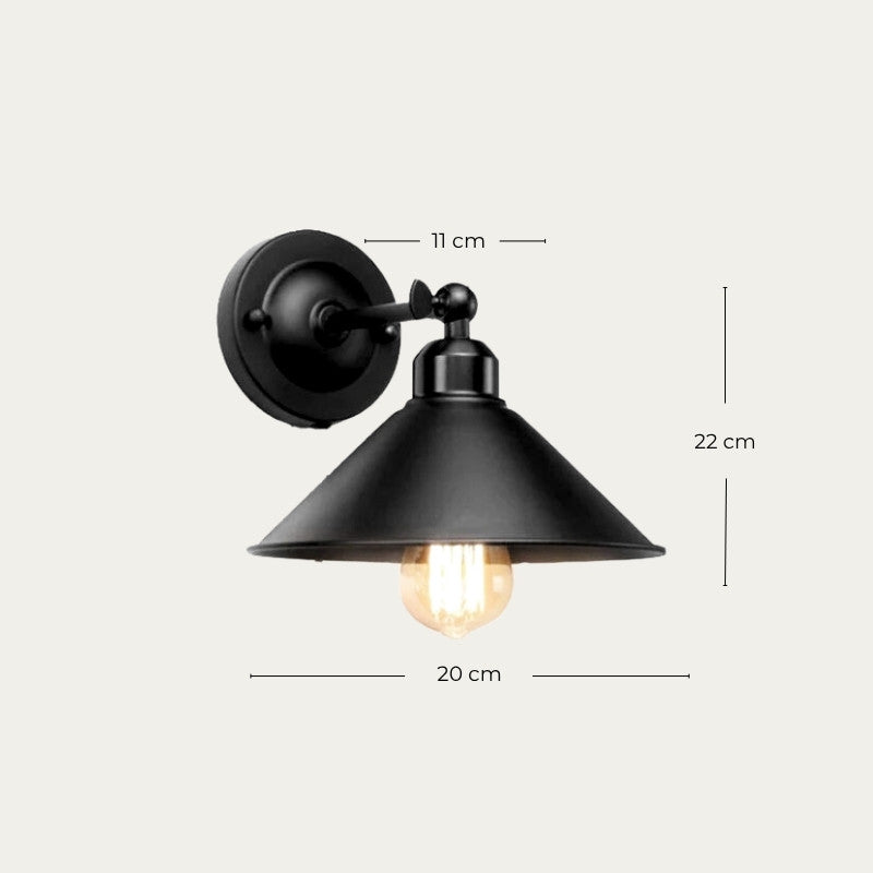 Applique Murale Filaire Noire