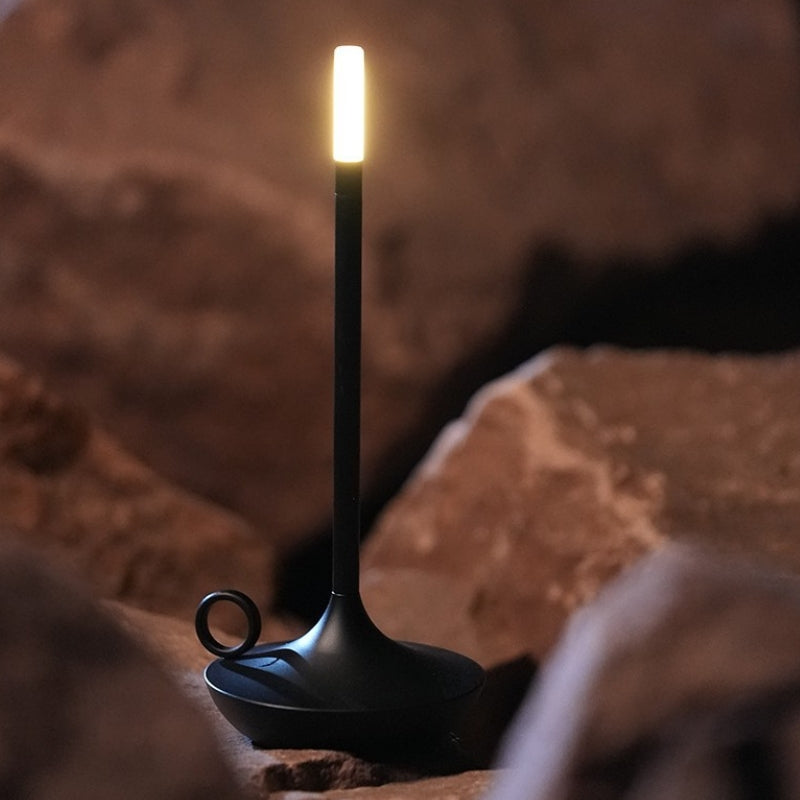 lampe a poser design noire