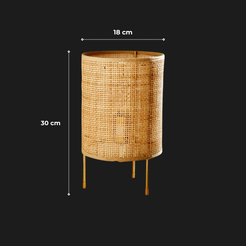 lampe a poser rotin 5