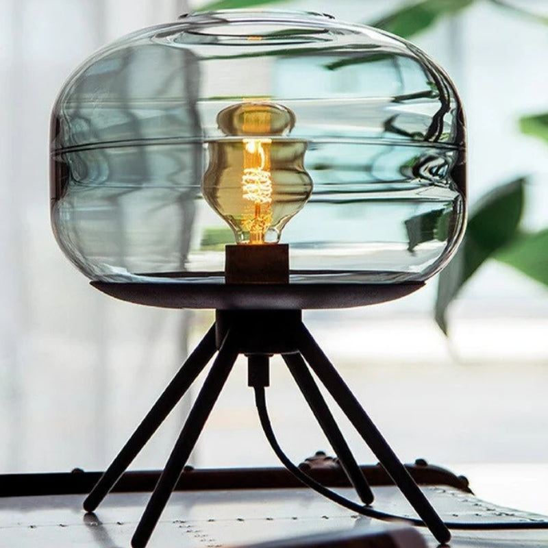 lampe a poser verre fume 3