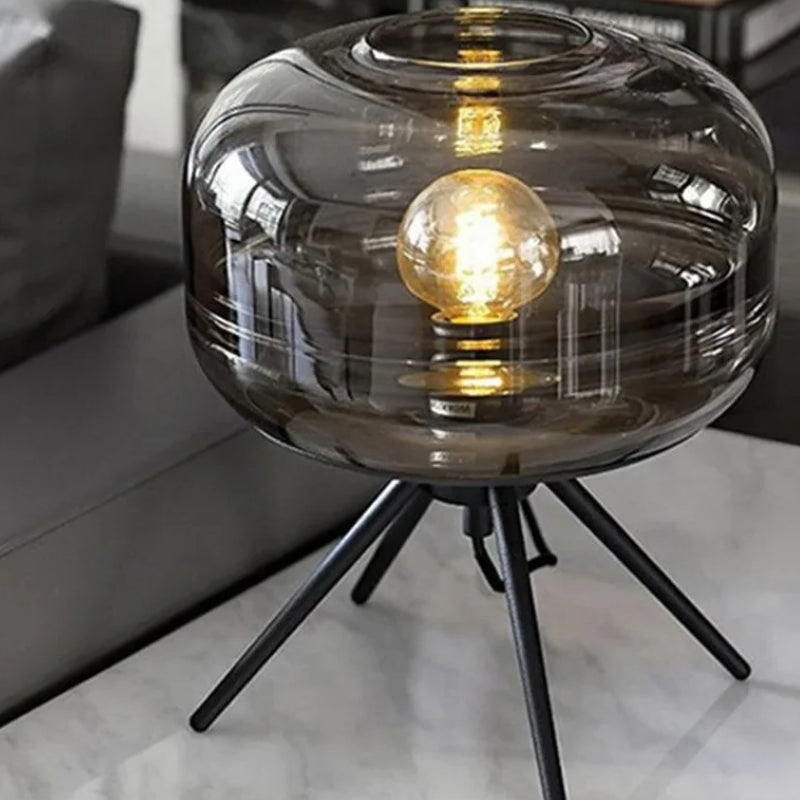 lampe a poser verre fume 4