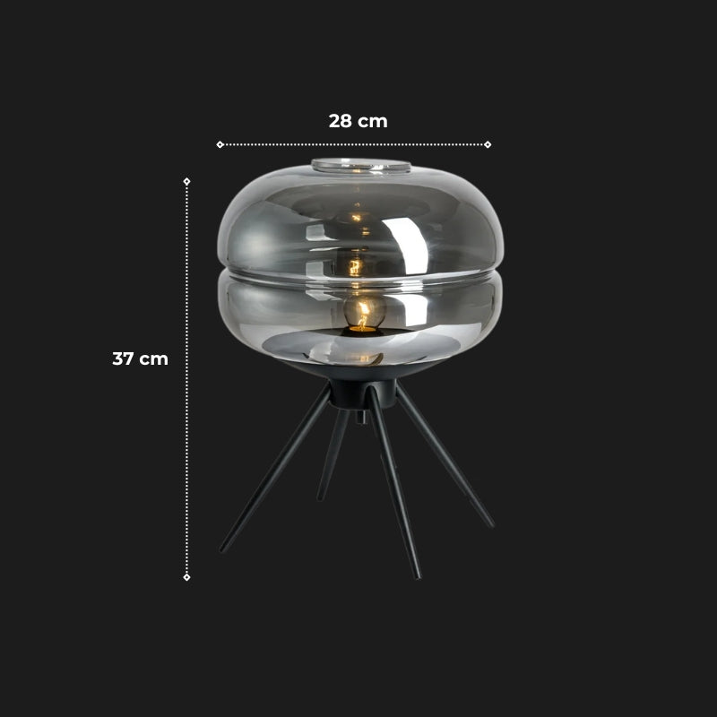 lampe a poser verre fume 7