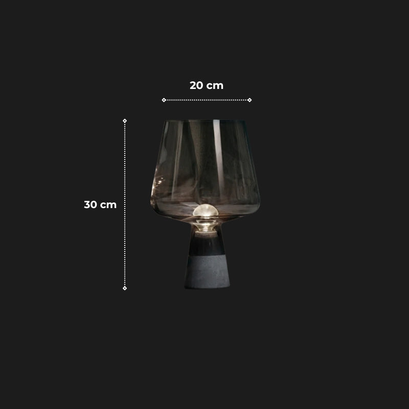 lampe a poser verre souffle 6
