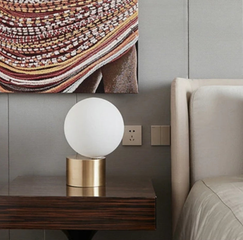 lampe boule a poser vintage  3