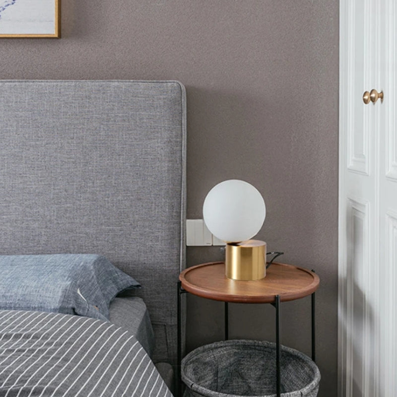 lampe boule a poser vintage  4