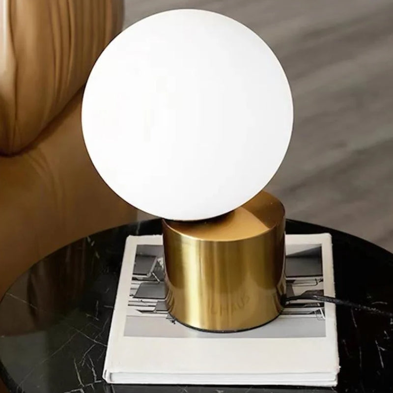 lampe boule a poser vintage  5