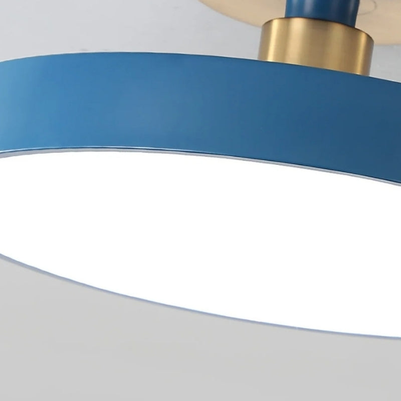 Plafonnier bleu 6