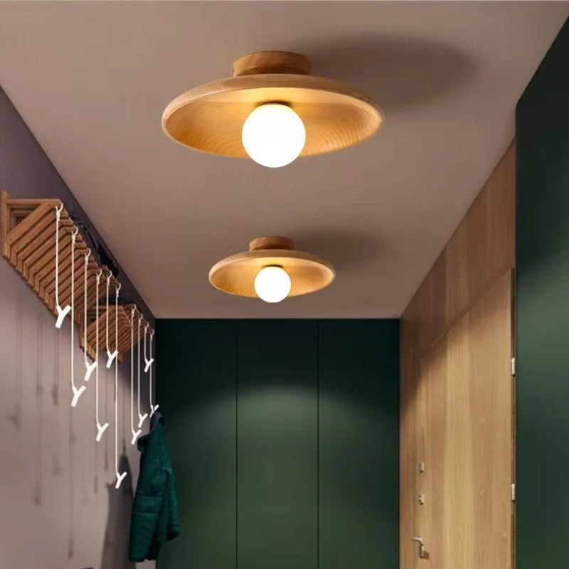 Plafonnier bois design 1