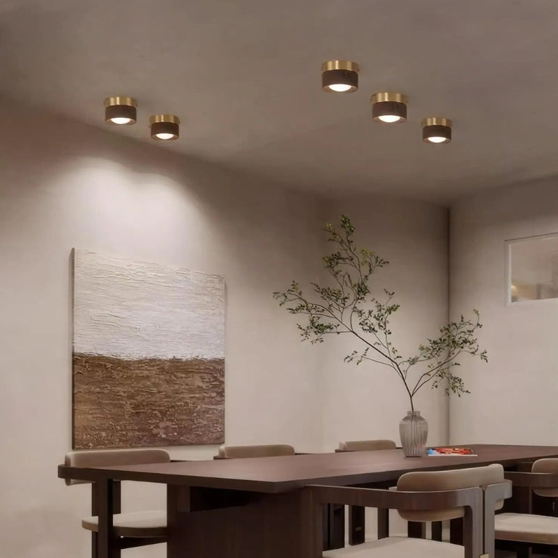 Plafonnier design bois 2