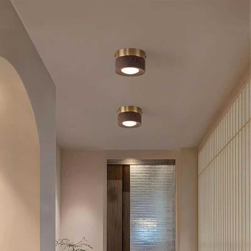 Plafonnier design bois 3