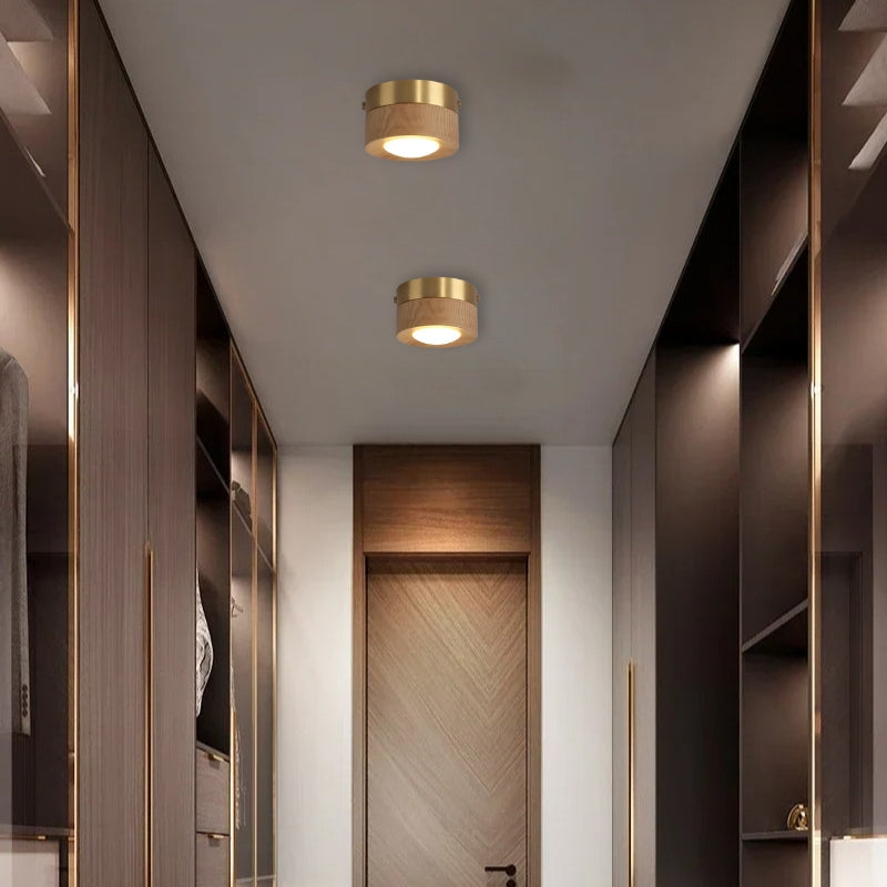 Plafonnier design bois 6