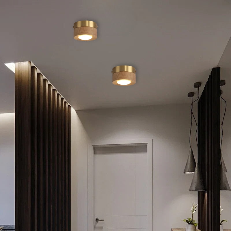 Plafonnier design bois 7