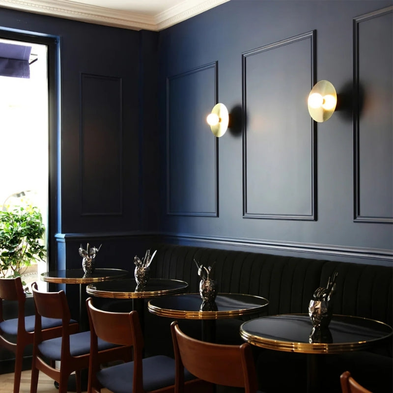 Plafonnier noir et or 1