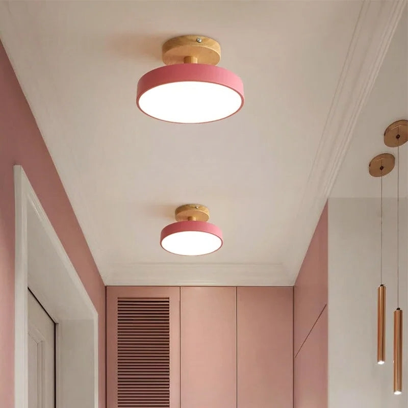 Plafonnier rose