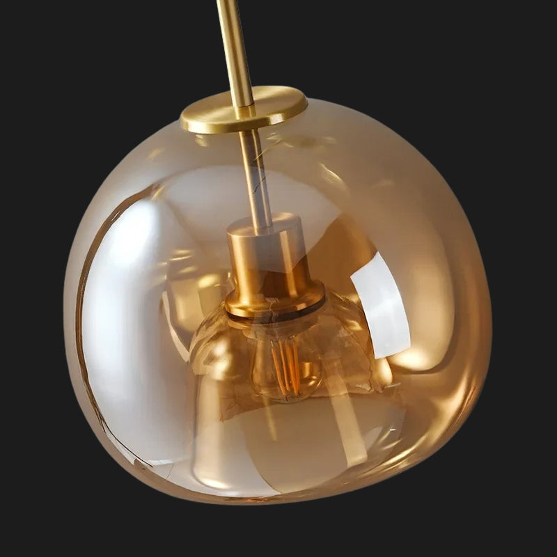 Plafonnier verre fumé 8