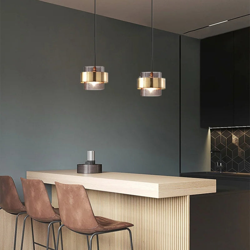 Plafonnier vintage verre 6