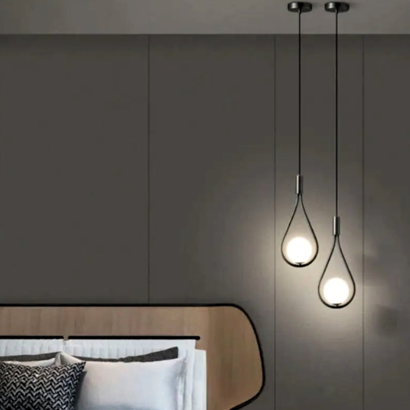 suspension boule blanche  1