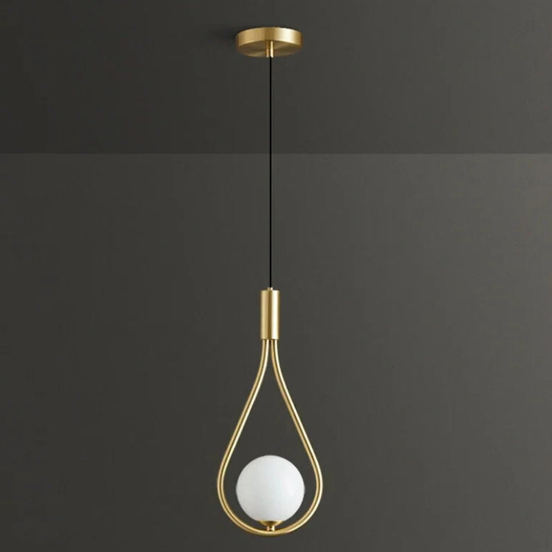 suspension boule blanche  8