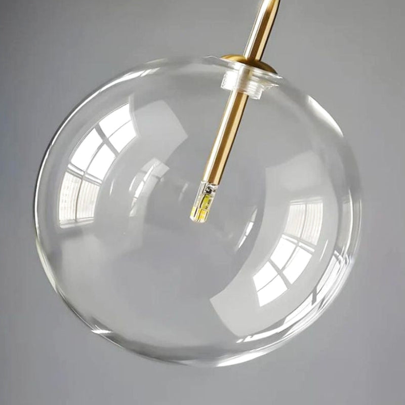 suspension boule verre design 1