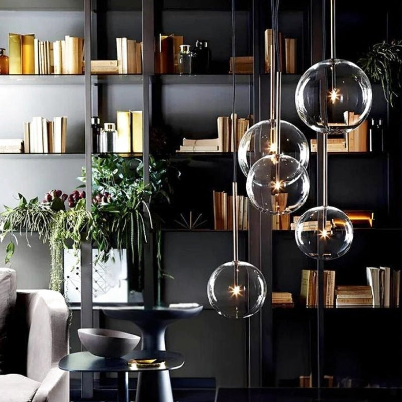 suspension boule verre design 4