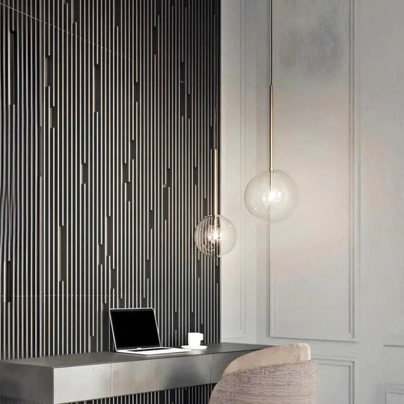 suspension boule verre design 5