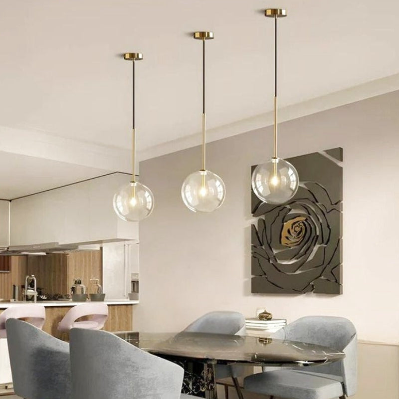 suspension boule verre design 7